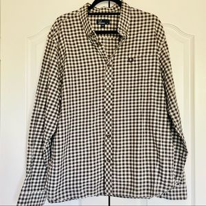 Fred Perry Men’s Brown Plaid Button Down Shirt